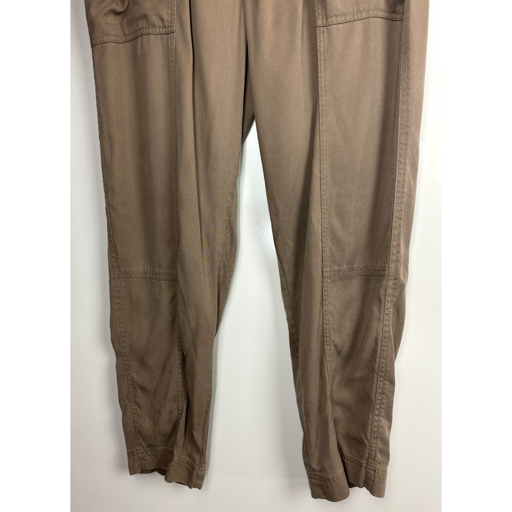 Sundance Relaxed Fit Utility Pants Lyocell Viscose Blend Beige Women's Size 10 - Picture 4 of 8